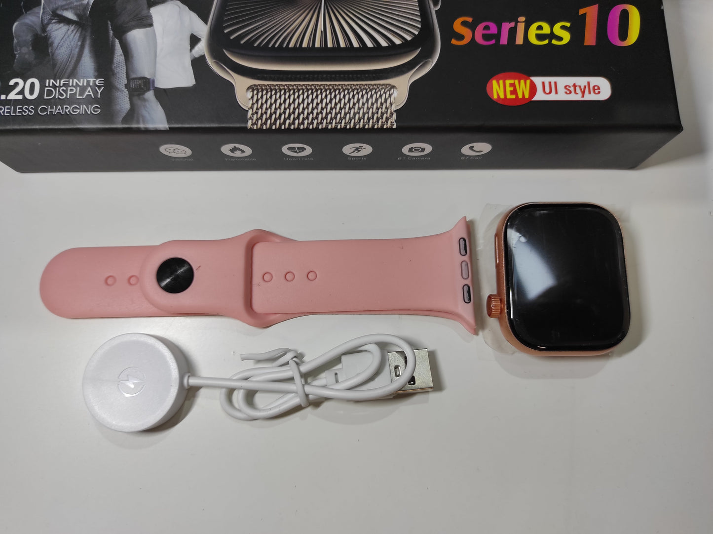 Smartwatch serie 10 con pantalla 2.2 pulgadas rosa - additional image 7